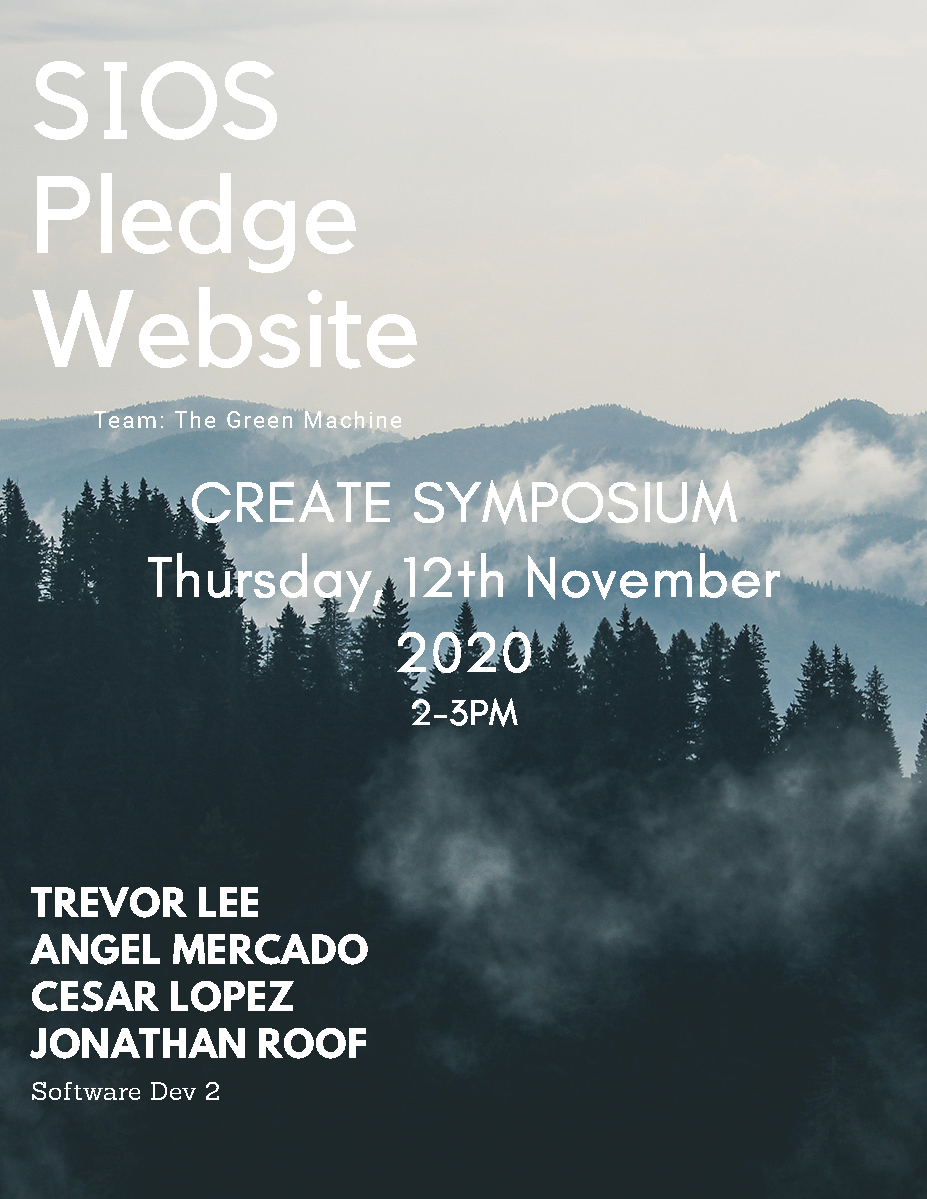 Sustainability Pledge Website